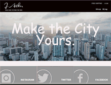 Tablet Screenshot of jarthurskincare.com